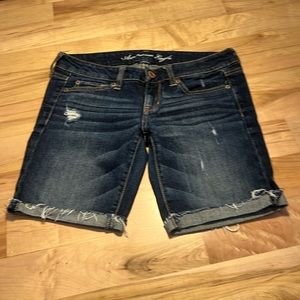 American Eagle Outfitters Dark Blue Jean Shorts